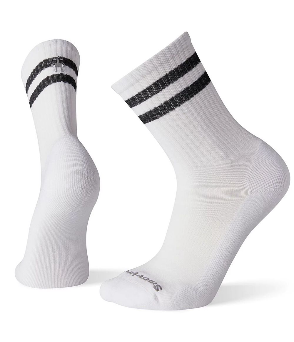 The North Face Smartwool Athletic Light Elite Stripe Crew Socken Herren - Weiß CH-446PSGT